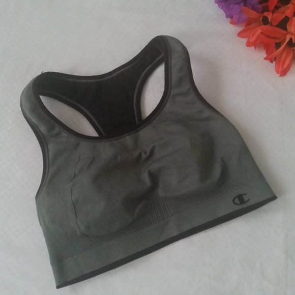 Champion Racerback Motion Control Sport Bra Size XS Black Reversible Underwire - Picture 3 of 6